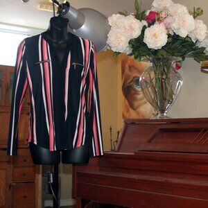 Chic Linear Long Sleeve Top